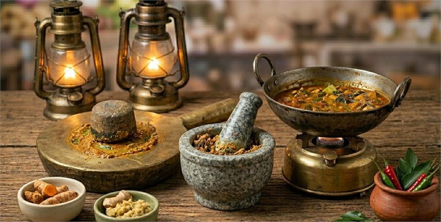Traditional preparation for homestyle Indian food